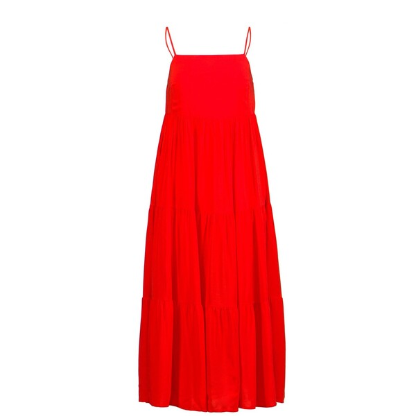 Seafolly Sukienka SEAFOLLY WEEKEND TIER DRESS 54663DR-mandarin-red
